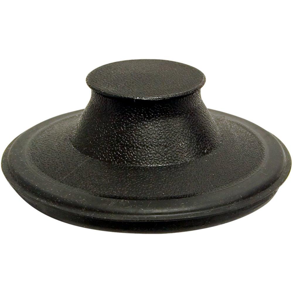 Lincoln Products&reg; Black Plastic Disposer Flange & Stopper 
