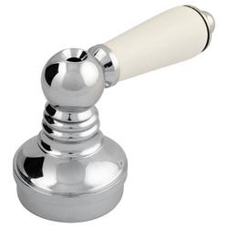 Porcelain Handle in Polished Chrome
