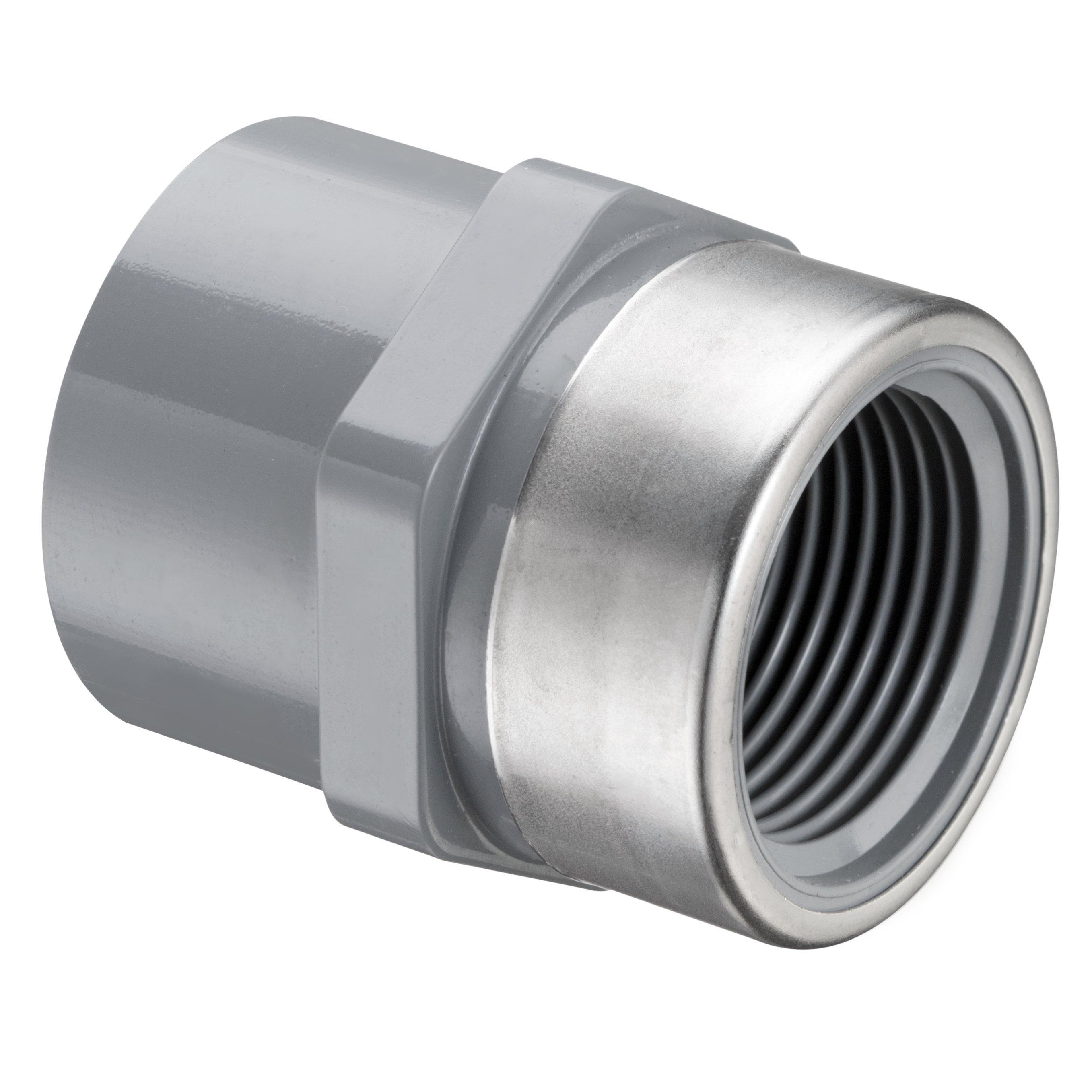 Grey 1-13/32 in. Socket Weld x SR FIPT Schedule 80 Extra Heavy Domestic CPVC Adapter in Grey 