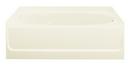 Sterling Biscuit 60-1/4 x 43-1/2 in. Soaker Alcove Bathtub 