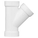 White PVC DWV Wye 