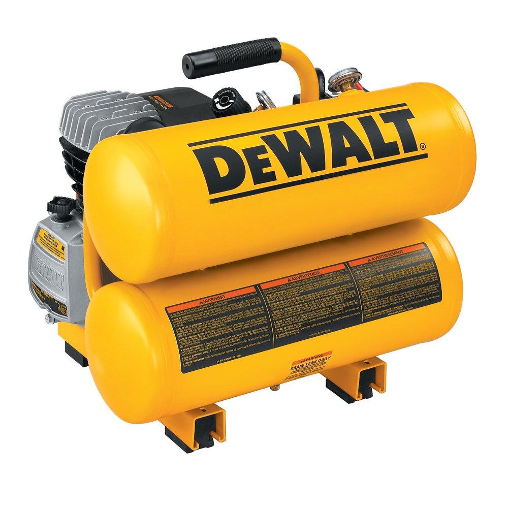 DEWALT 125 psi Electric Twin Tank Hand Carry Air Compressor 