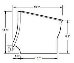 8 in. Fiberglass Drop Bowl