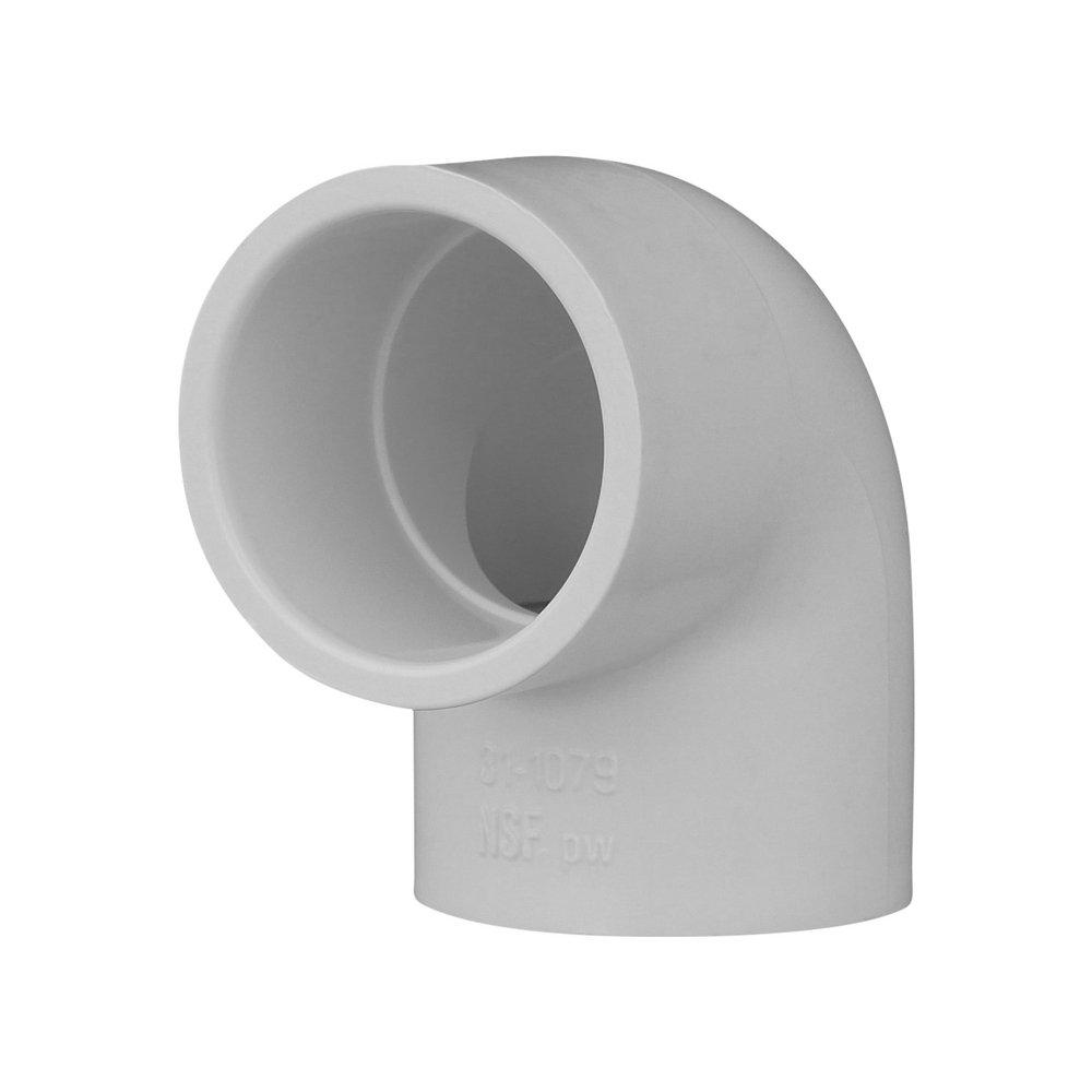 White PVC Schedule 40 90&deg; Elbow 