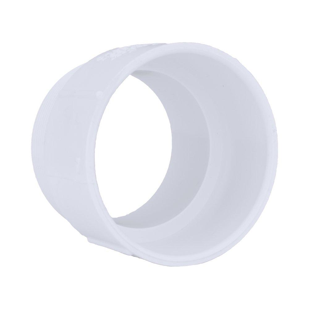 White PVC Schedule 40 Male Adapter 