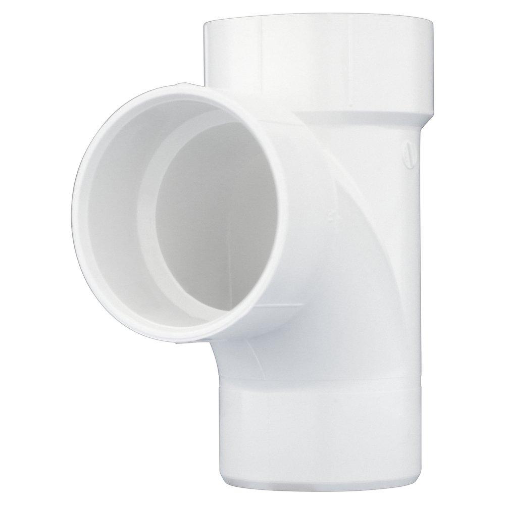 White PVC DWV Street Sanitary Tee 