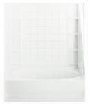 60 x 36 in. 56 gal 3-Wall Alcove Bathtub with Right Hand Drain in White