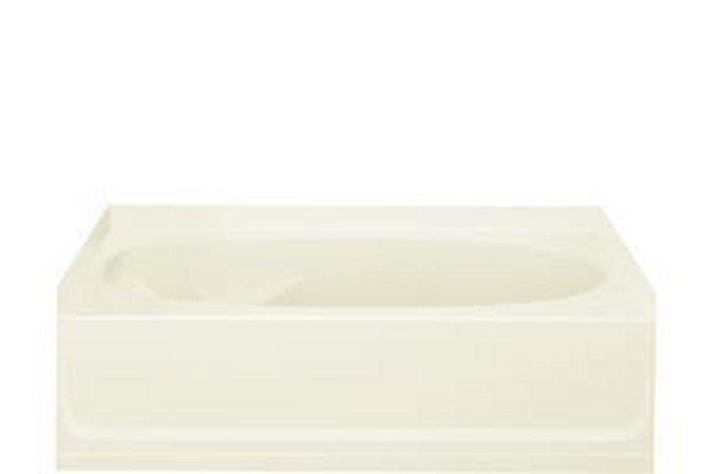 Sterling Biscuit 60 x 37-1/2 in. Soaker Alcove Bathtub Right Drain 