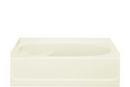 Sterling Biscuit 60 x 37-1/2 in. Soaker Alcove Bathtub Right Drain 