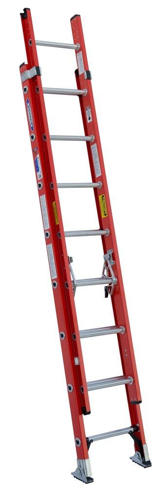 Werner Ladder Orange 300 lb. Fiberglass Extension Ladder 