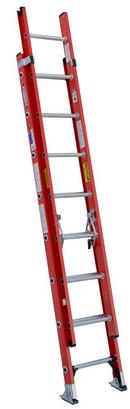 Werner Ladder Orange 300 lb. Fiberglass Extension Ladder 