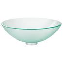 Vessel Round Lavatory Sink in Frosted