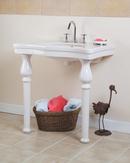 Console Lavatory Sink in White