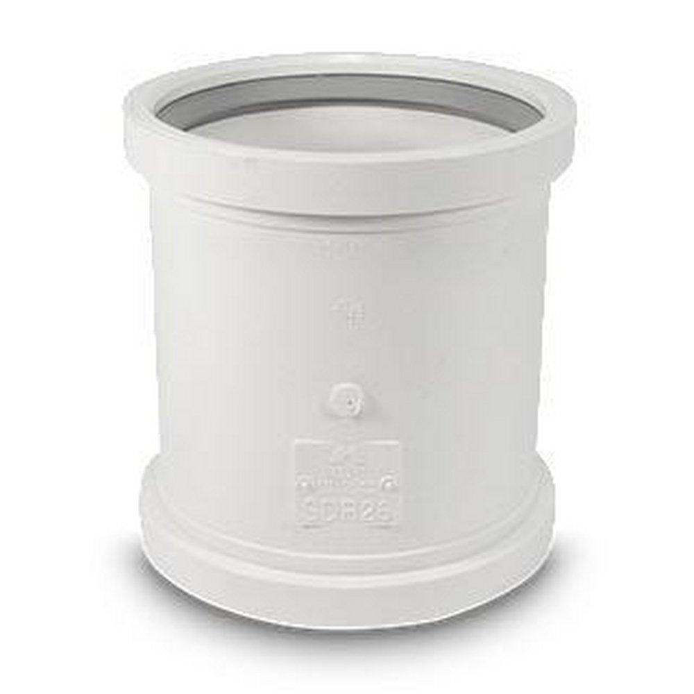 12 PVC Heavy Wall Sewer Gasket X Gasket STOP Coupling 