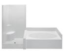 102 in. x 43-1/4 in. Tub & Shower Unit in White with Left Drain