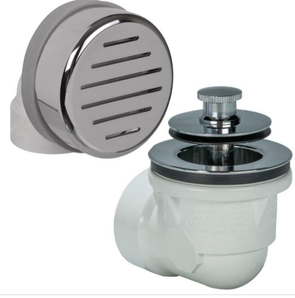 AB & A&trade; White Plastic Push-Pull Drain 