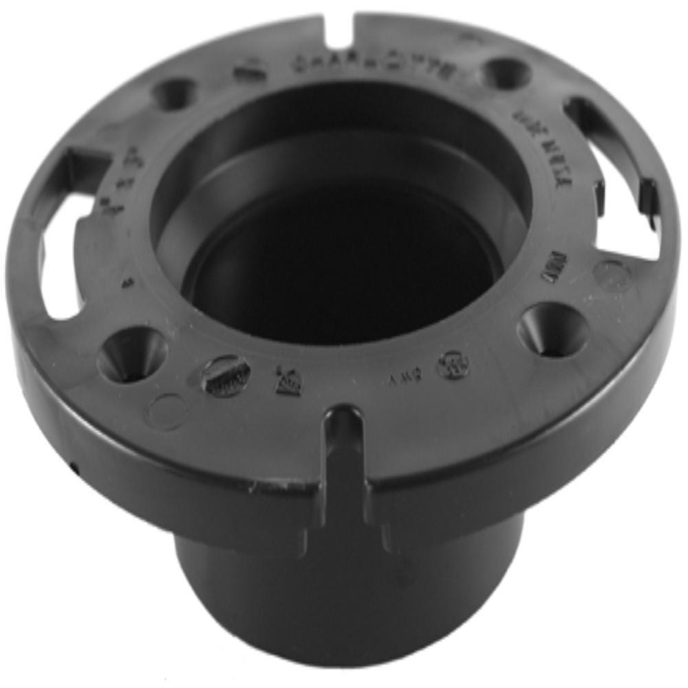 Black Adjustable Closet Flange 