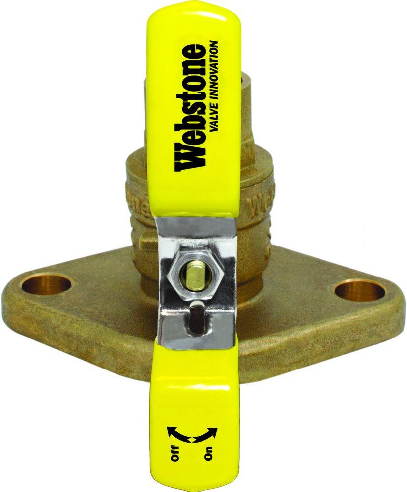 Webstone a brand of NIBCO Brass Forged Brass Full Port Sweat x Flanged 600# Ball Valve 