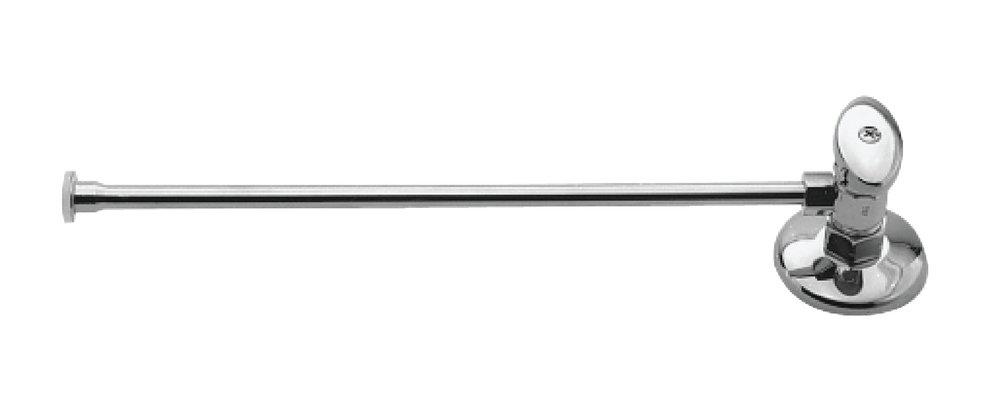 Brasstech Satin Nickel - PVD Toilet 1/2 in x 3/8 in. x 12 in. Supply Kit 