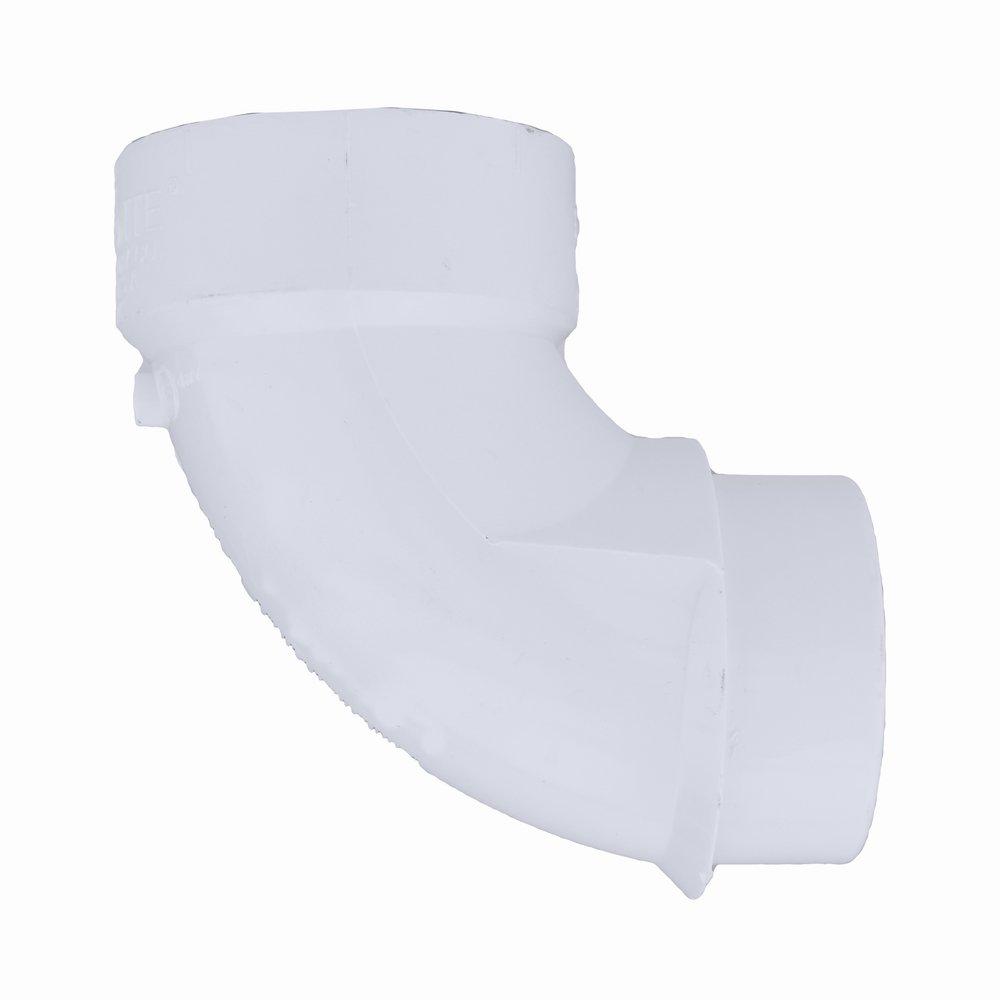 White PVC DWV 90&deg; Street Elbow 