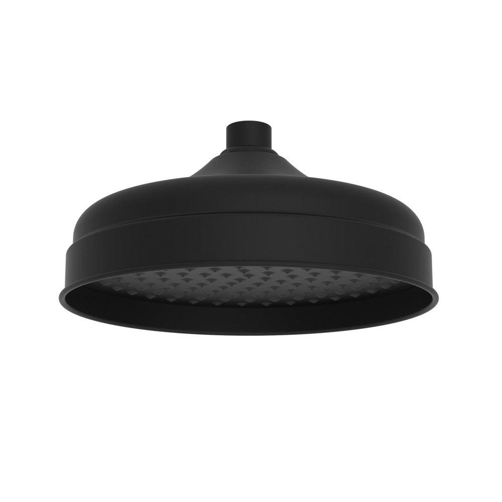 Newport Brass Flat Black Single Wide and Rainfall Showerhead 