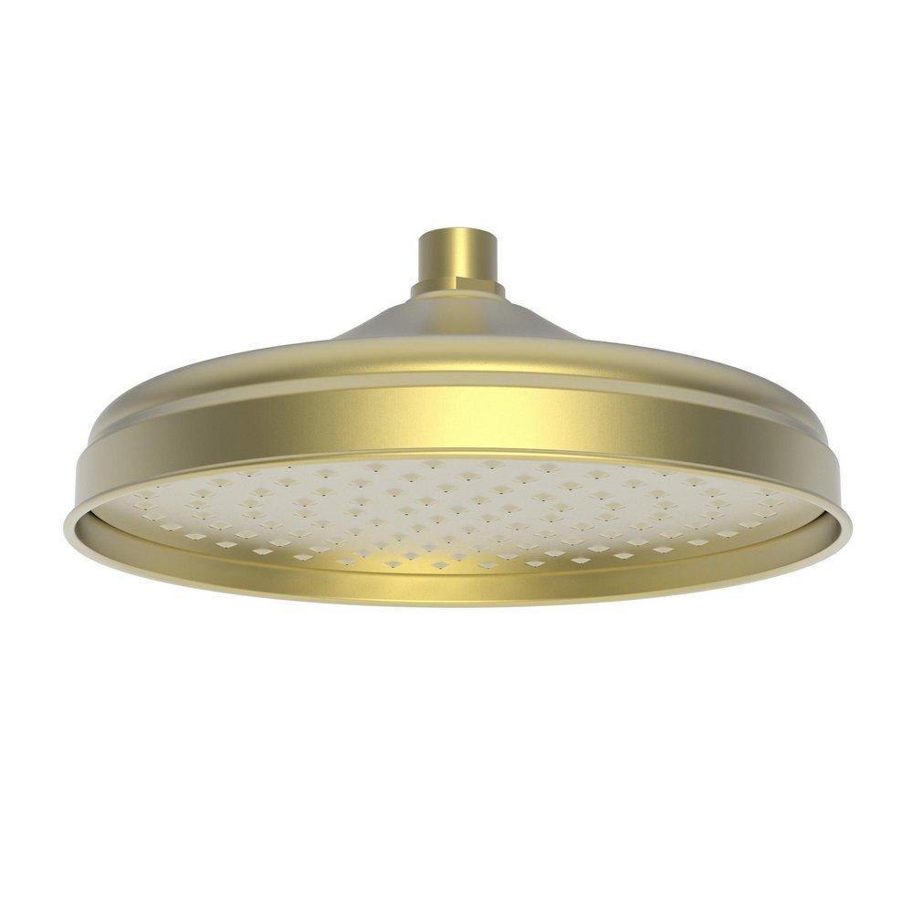 Newport Brass Satin Brass - PVD Single Function Rain and Wide Showerhead 