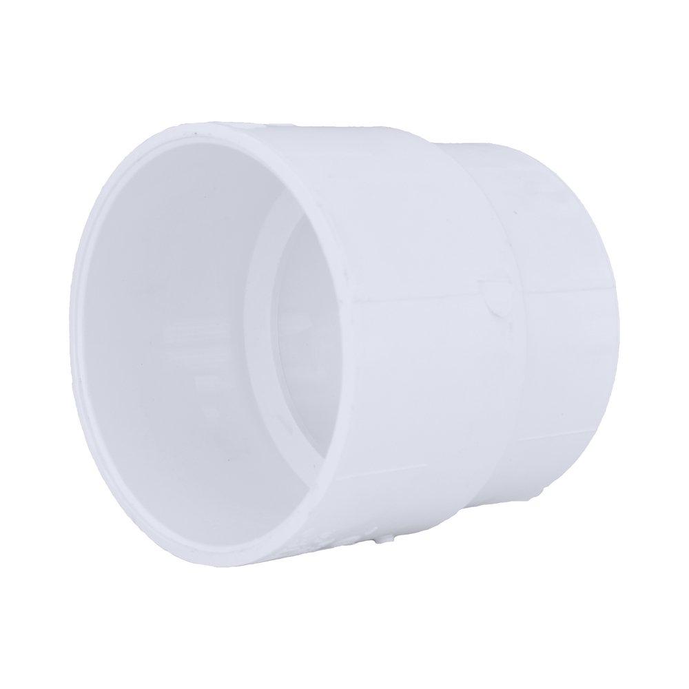 White PVC DWV x Cast Iron Spigot Adapter 