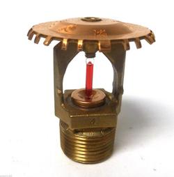 3/4 in. 200F 11.2K Upright Sprinkler Head in Natural Brass