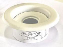 2-7/8 x 1-15/16 x 1/2 in. NPT Painted Carbon Steel Escutcheon in Signal White