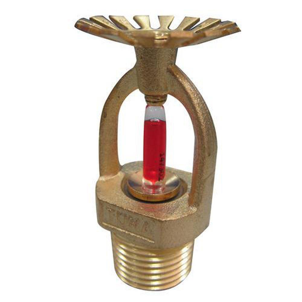 Tyco Natural Brass 1/2 in. 2.8K Pendent Sprinkler and Quick Response Sprinkler Head in Natural Brass 