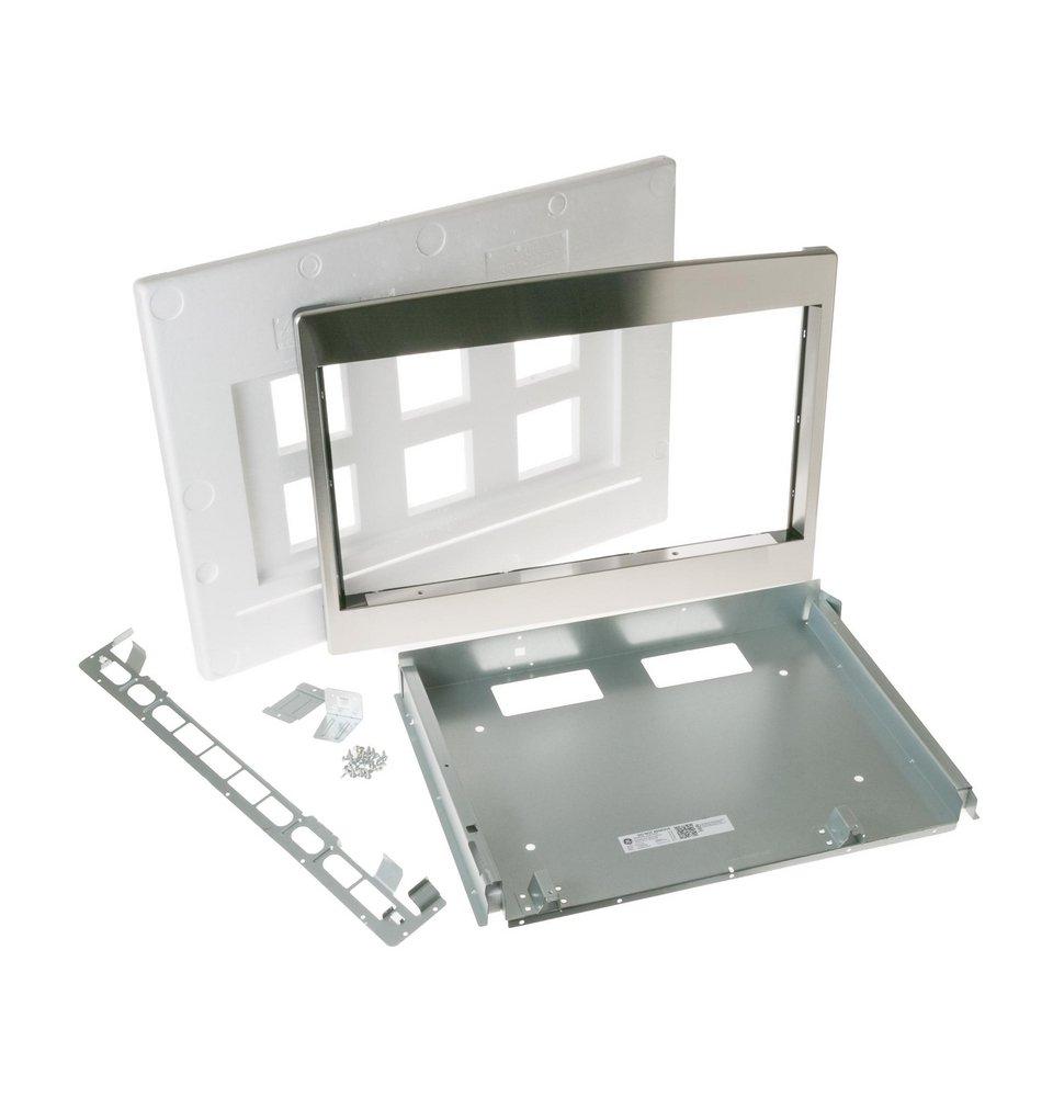 GE&reg; Stainless Steel Built-In Stainless Steel Trim Kit for 2.1 cf Microwave 