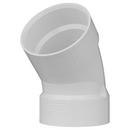 White PVC DWV 45° Elbow 