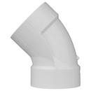White PVC DWV 45° Elbow 