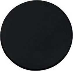 3-1/4 in. Painted Brass Cover Plate in Jet Black