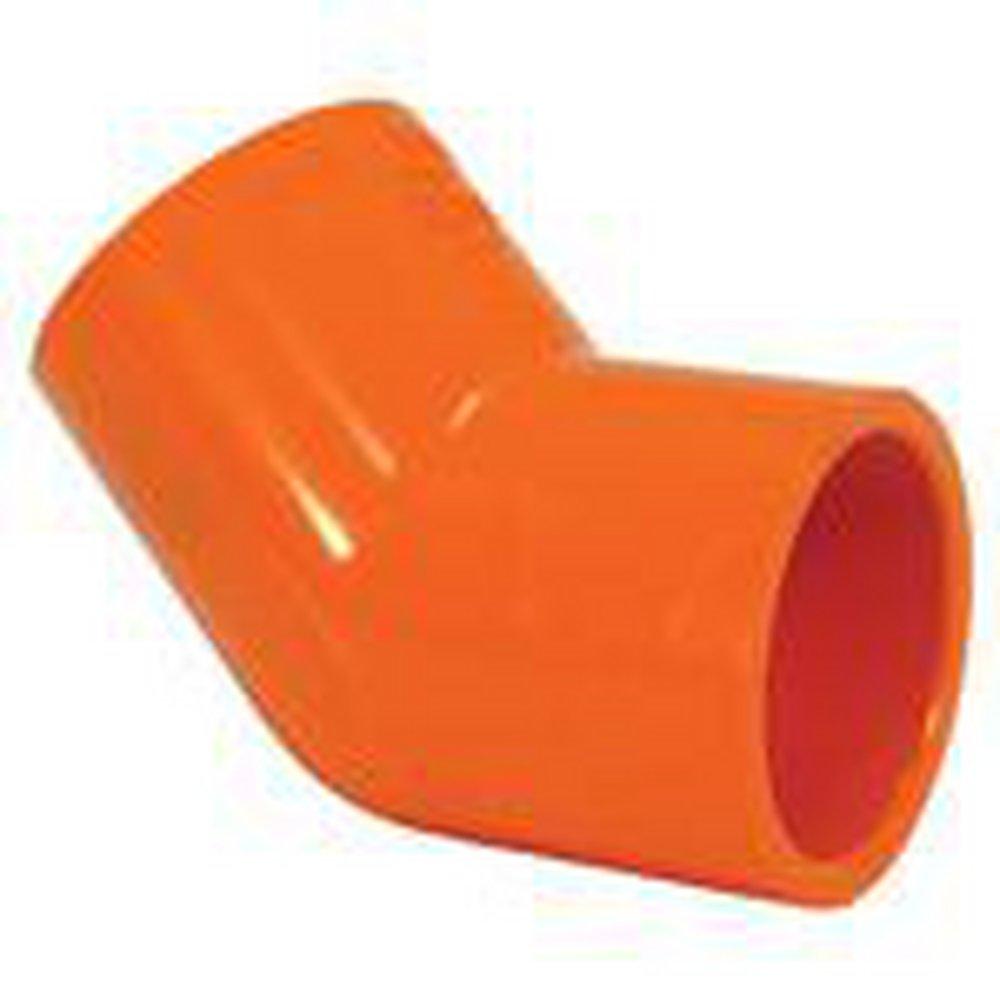 Tyco Orange Slip Schedule 40 Painted CPVC 45 Degree Sprinkler Elbow 
