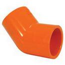 Tyco Orange Slip Schedule 40 Painted CPVC 45 Degree Sprinkler Elbow 