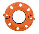 8 in. Grooved x Flanged 250 psi Painted Ductile Iron Adapter with EPDM Gasket
