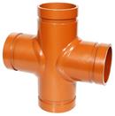 Gruvlok Orange Grooved Schedule 40 Carbon Steel Cross 