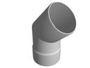 14 in. Hub x Slip Fabricated Straight and DWV PVC 45 Degree Elbow