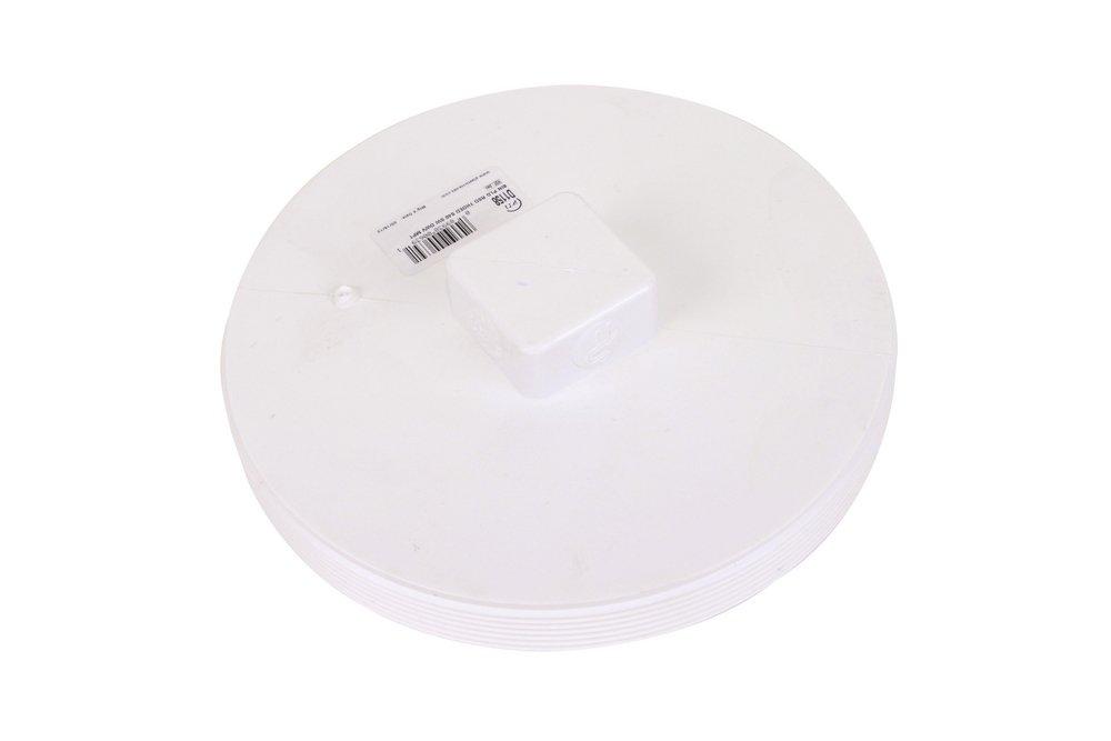 White MPT and DWV Schedule 40 PVC Plug 