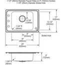Elkay Lustrous Satin 19-1/2 x 22 in. 2 Hole Stainless Steel Single Bowl Drop-in Kitchen Sink 