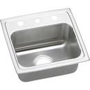 Elkay Lustrous Satin 17 x 16 in. Stainless Steel Single Bowl Drop-in Kitchen Sink in Lustrous Satin 