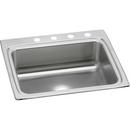 Elkay Lustrous Satin 25 x 22 in. 2 Hole Stainless Steel Single Bowl Drop-in Kitchen Sink 