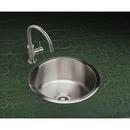 Elkay Lustrous Highlighted Satin 18-3/8 x 18-3/8 in. Circular Single Bowl Top Mount Sink 