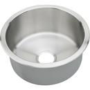 Elkay Lustrous Highlighted Satin 18-3/8 x 18-3/8 in. Circular Single Bowl Top Mount Sink 