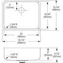 Elkay Lustrous Satin 22 x 19-1/2 in. Stainless Steel Single Bowl Drop-in Kitchen Sink in Lustrous Satin 