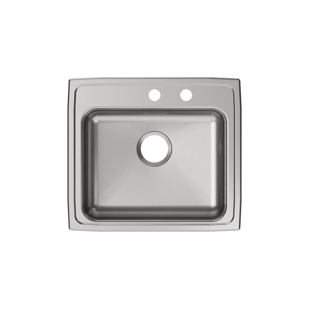 Elkay Lustrous Satin 22 x 19-1/2 in. Stainless Steel Single Bowl Drop-in Kitchen Sink in Lustrous Satin 
