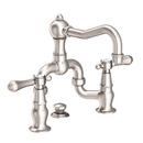Newport Brass Satin Nickel - PVD Two Handle Bridge Bathroom Sink Faucet 