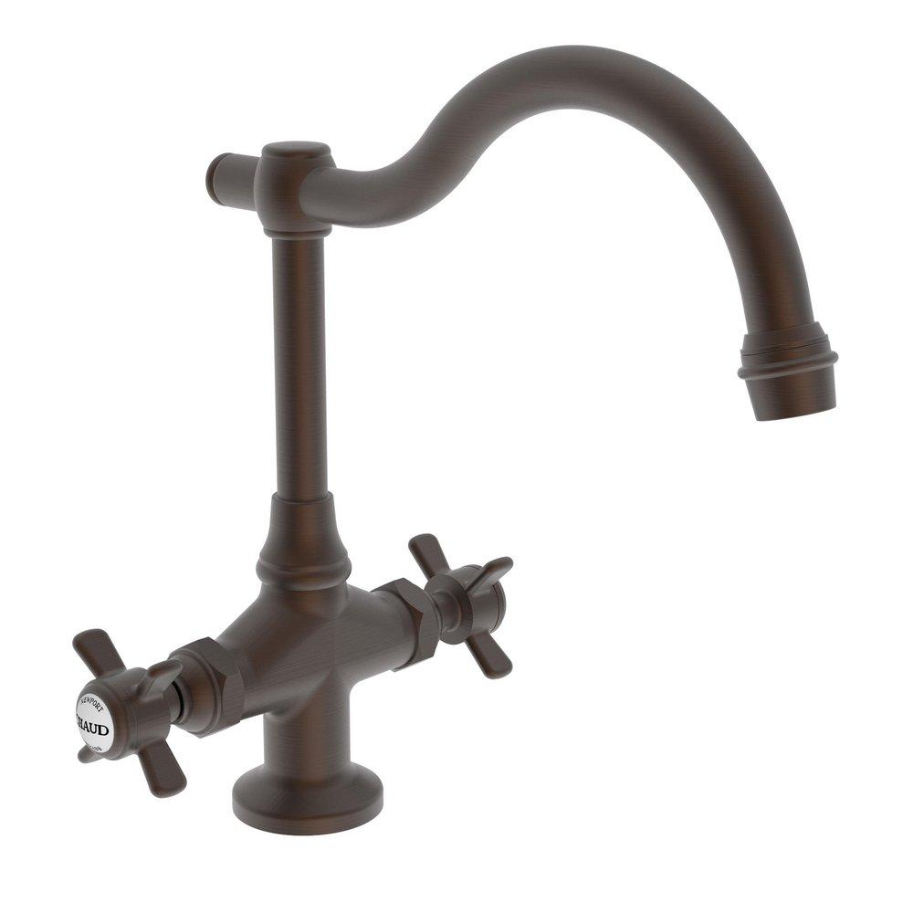 Newport Brass English Bronze Two Handle Cross Bar Faucet 