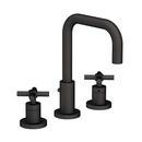 Newport Brass Flat Black Two Handle Widespread Bathroom Sink Faucet 